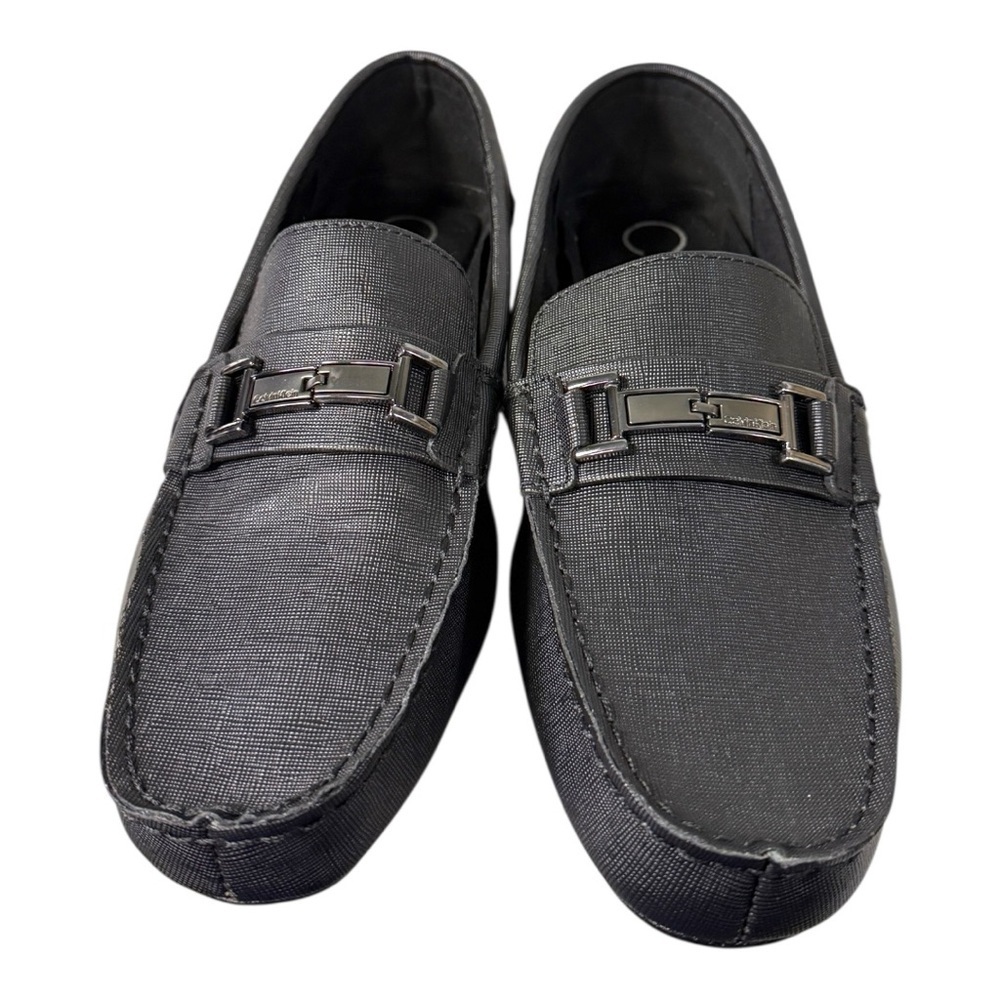 Calvin Klein Men’s Black Loafers Size 10.5 Slip-On Driving Shoes